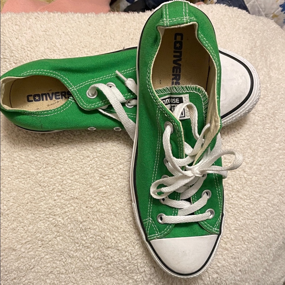 Converse Classic Green Canvas Sneakers